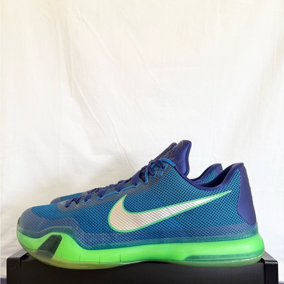 Nike Kobe 10 Emerald City size 13.5 705317-402 2015 *RARE SIZE* PRE-OWNED - Picture 2 of 9